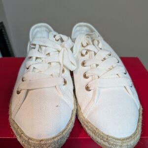 H&M White Canvas Espadrille Sneakers